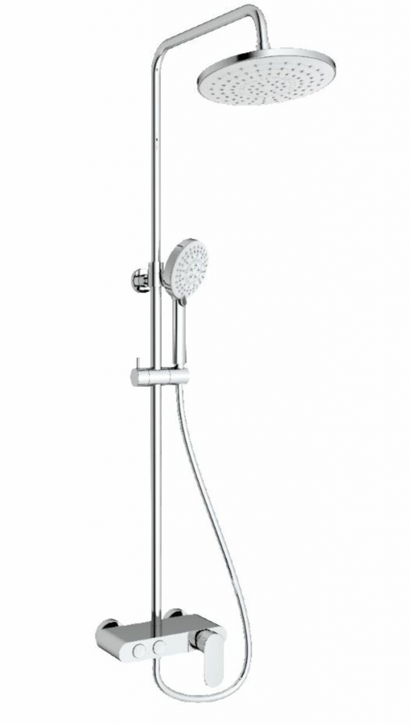 Swiss Aqua Technologies Colonne de douche avec mitigeur mécanique blanc / chrome (SATSSPKP)